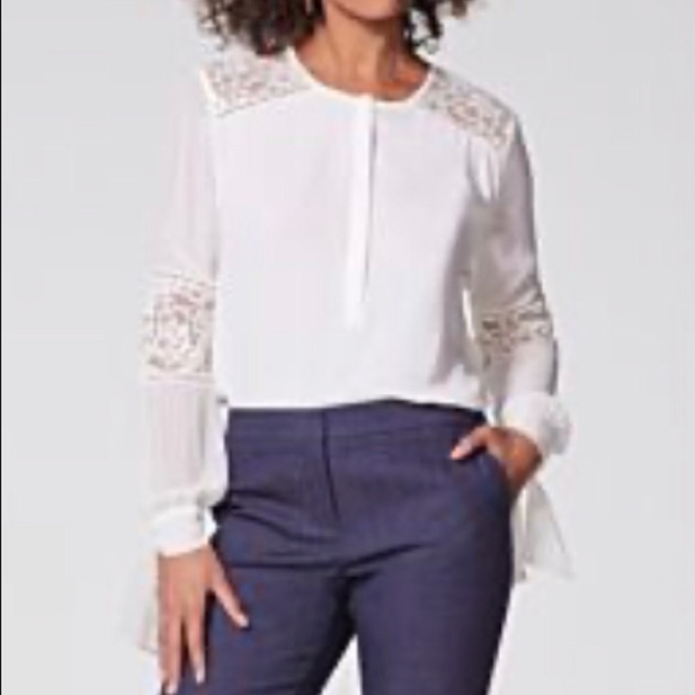 Vince Camuto Lace Trim Blouse